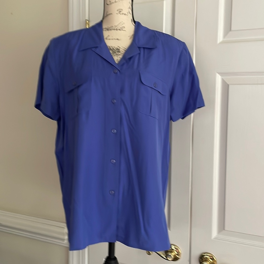 Karen Scott buttons down shirt